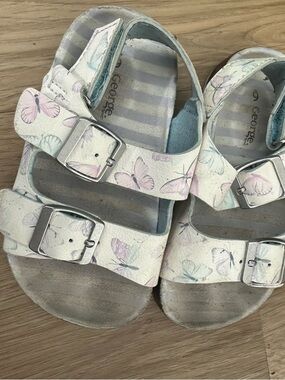 George White Kids Butterfly Buckle Sandals
